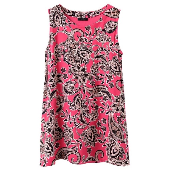 J. Jill Tops - J. Jill Wherever Collection Sleeveless Pink & Black Paisley Floral Top – Size S